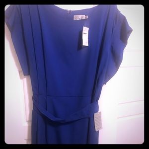 Eliza size 14 blue dress NWT